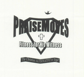 PRAISEMOVES FITNESS FOR HIS WITNESS "THE CHRISTIAN ALTERNATIVE TO YOGA" logo