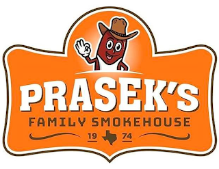 PRASEK'S FAMILY SMOKEHOUSE 1974 logo