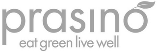 PRASINO EAT GREEN LIVE WELL.COM logo
