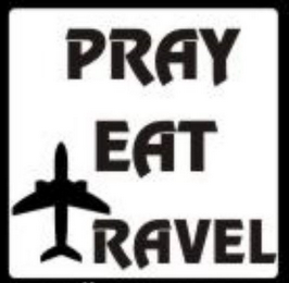 PRAY EAT TRAVEL logo