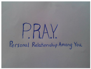 P.R.A.Y. PERSONAL RELATIONSHIP AMONG YOU logo