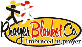 PRAYER BLANKET CO. EMBRACED IN PRAYER logo