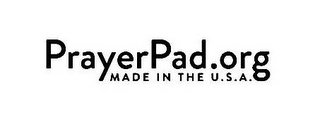 PRAYERPAD.ORG MADE IN THE U.S.A. logo