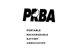 PRBA PORTABLE RECHARGEABLE BATTERY ASSOCIATION logo