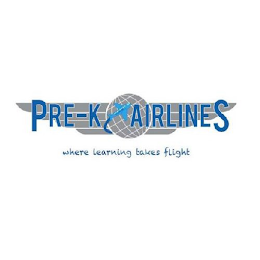 PRE-K AIRLINES WHERE LEARNING TAKES FLIGHT logo