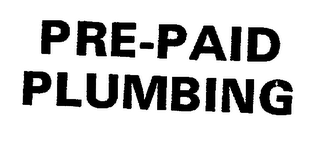 PRE-PAID PLUMBING logo