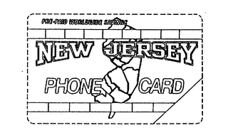 PRE-PAID WORLDWIDE SAVINGS NEW JERSEY PHONE CARD logo