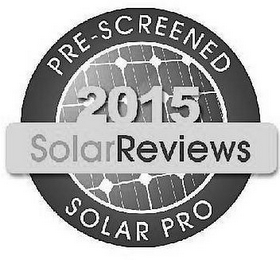 PRE-SCREENED SOLAR PRO 2015 SOLARREVIEWS logo