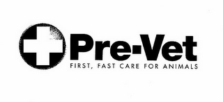 PRE-VET FIRST FAST CARE FOR ANIMALS logo