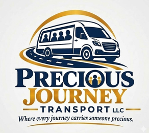 PRECIOUS JOURNEY TRANSPORT LLC WHERE EVERY JOURNEY CARRIES SOMEONE PRECIOUS. logo