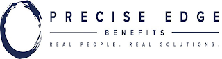 PRECISE EDGE BENEFITS REAL PEOPLE. REAL SOLUTIONS. logo