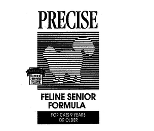 PRECISE FELINE SENIOR FORMULA FOR CATS 9 YEARS OR OLDER NEW FORMULA NATURAL CHICKEN FLAVOR logo