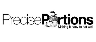 PRECISE PORTIONS MAKING IT EASY TO EAT WELL logo