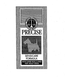 PRECISE SENSICARE FORMULA WITH LAMB MEAL & RICE FOR ADULT DOGS WHOLESOME NUTRITION BALANCED BY PROFESSIONALS logo