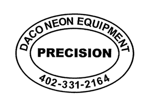 PRECISION DACO NEON EQUIPMENT 402-331-2164 logo