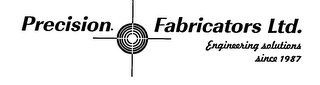 PRECISION FABRICATORS LTD. ENGINEERING SOLUTIONS SINCE 1987 logo