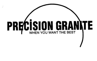 PRECISION GRANITE WHEN YOU WANT THE BEST logo