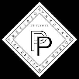 PRECISION PRECAST LAS CRUCES NEW MEXICO PP EST. 1985 logo