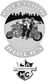 PRECISION RIDERS LA LOS ANGELES CALIFORNIA MC logo