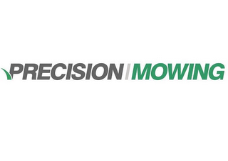 PRECISION/MOWING logo