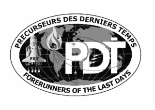 PRECURSEURS DES DERNIERS TEMPS PDT PDT FORERUNNERS OF THE LAST DAYS logo