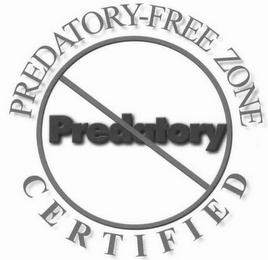 PREDATORY-FREE ZONE CERTIFIED logo
