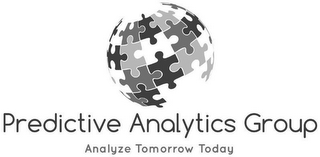 PREDICTIVE ANALYTICS GROUP ANALYZE TOMORROW TODAY logo