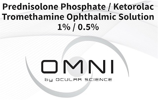 PREDNISOLONE PHOSPHATE / KETOROLAC TROMETHAMINE OPHTHALMIC SOLUTION 1% / 0.5% OMNI BY OCULAR SCIENCE logo