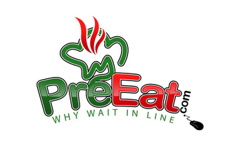 PREEAT.COM WHY WAIT IN LINE logo