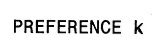 PREFERENCE K logo