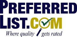 PREFERRED LIST.COM WHERE QUALITY GETS RATED logo
