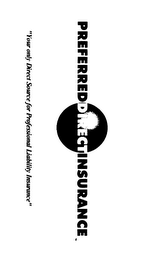 PREFERREDDIRECTINSURANCE "YOUR ONLY DIRECT SURCE FOR PROFESSIONAL LIABILITY INSURANCE" logo