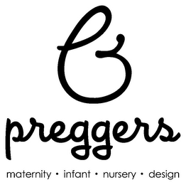 PREGGERS MATERNITY · INFANT · NURSERY · DESIGN logo