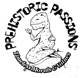 PREHISTORIC PASSIONS TIMELESS MORALS & VALUES logo