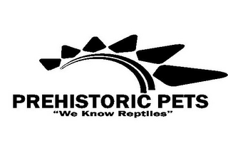 PREHISTORIC PETS "WE KNOW REPTILES" logo