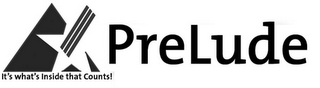PRELUDE IT'S WHAT'S INSIDE THAT COUNTS! logo