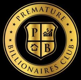 PREMATURE BILLIONAIRES CLUB P B logo