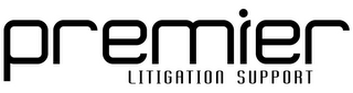 PREMIER LITIGATION SUPPORT logo