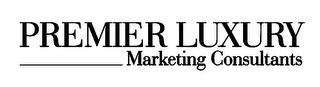 PREMIER LUXURY MARKETING CONSULTANT logo