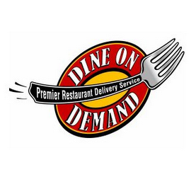 PREMIER RESTAURANT DELIVERY SERVICE DINE ON DEMAND logo