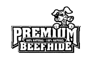 PREMIUM BEEFHIDE 100% NATURAL 100% NATUREL logo