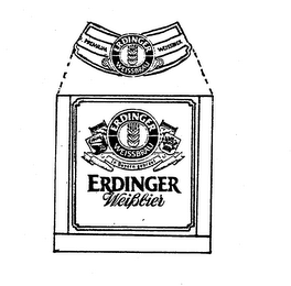 PREMIUM ERDINGER WEISSBRAU WEISSBIER ERDING ERDINGER WEISSBRAU IN BAYERN GEBRAUT ERDINGER WEIBBIER logo