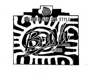 PREMIUM MEXICAN STYLE BRAVA CERVEZA logo
