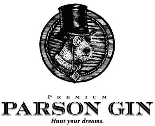 PREMIUM PARSON GIN HUNT YOUR DREAMS. logo