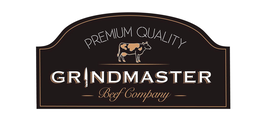 PREMIUM QUALITY GRINDMASTER BEEF COMPANY logo