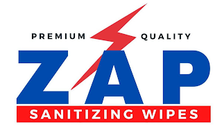 PREMIUM QUALITY ZAP SANITIZING WIPES logo