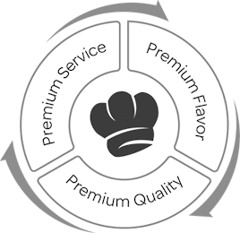 PREMIUM SERVICE PREMIUM FLAVOR PREMIUM QUALITY logo