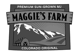 PREMIUM SUN-GROWN MJ MAGGIE'S FARM COLORADO ORIGINAL logo