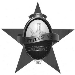 PREMIUM TEXAS VODKA KETTLE STAR TEXAS VODKA DISTILLED 5 TIMES logo