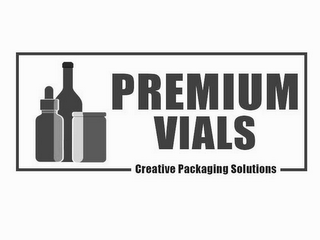 PREMIUM VIALS CREATIVE PACKAGING SOLUTIONS logo
